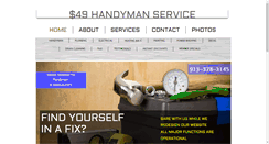 Desktop Screenshot of my49handyman.com