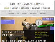 Tablet Screenshot of my49handyman.com